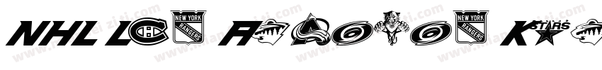 NHL Los Angeles King字体转换